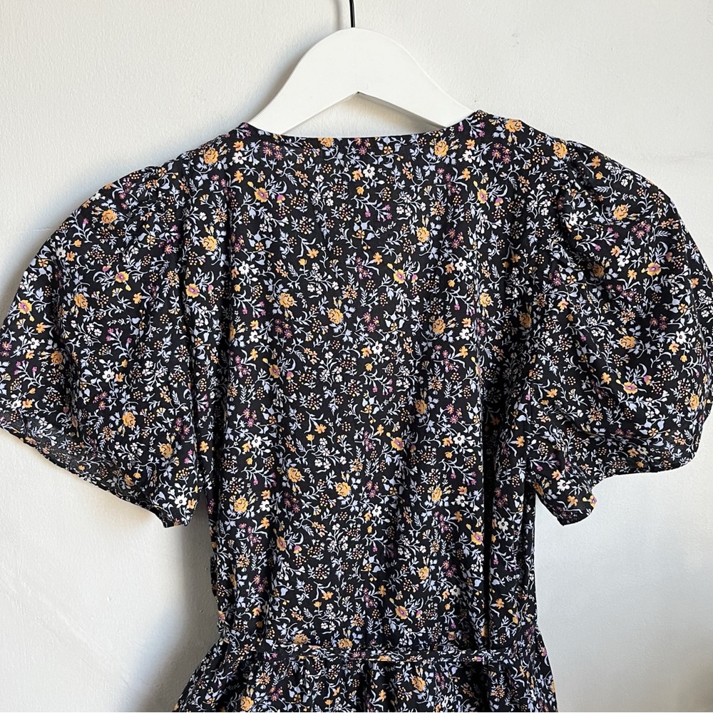 Madewell Cross Front Mini Dress in Garden Party - Picture 9 of 12
